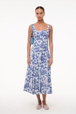 staud daffodil mesh hem dress The staud Daffodil Dress in black (size small) gather